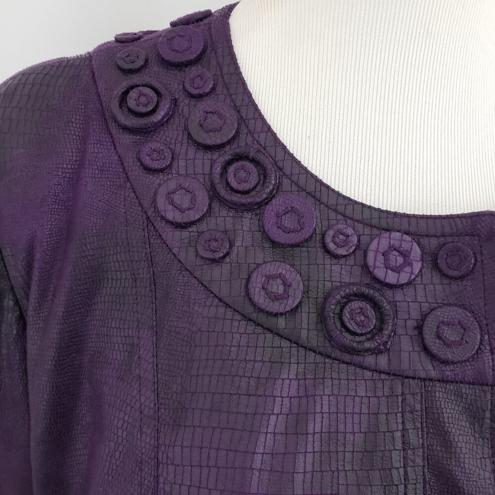 Chicos Lightweight Snap Button Jacket Medium (Siz… - image 2